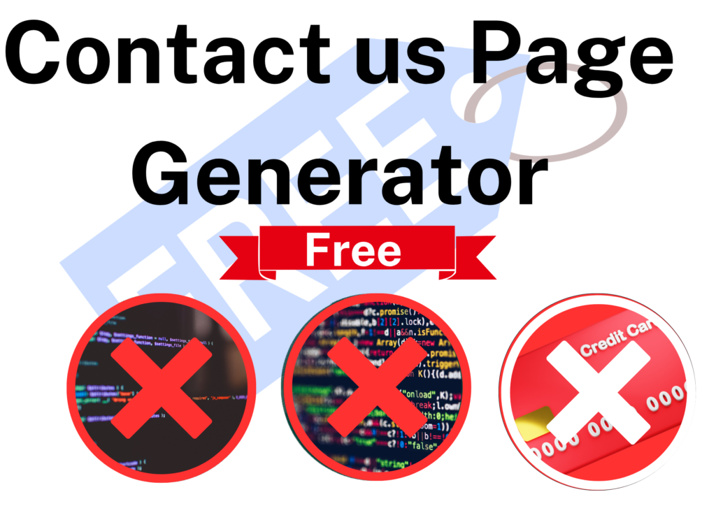 Free Contact us Page Generator